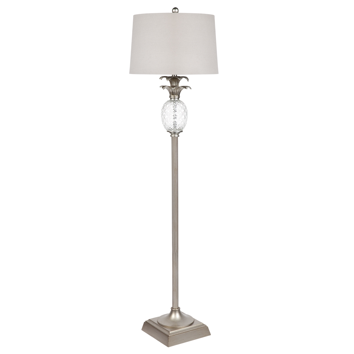 CAFE LIGHTING Langley Floor Lamp - Antique Silver