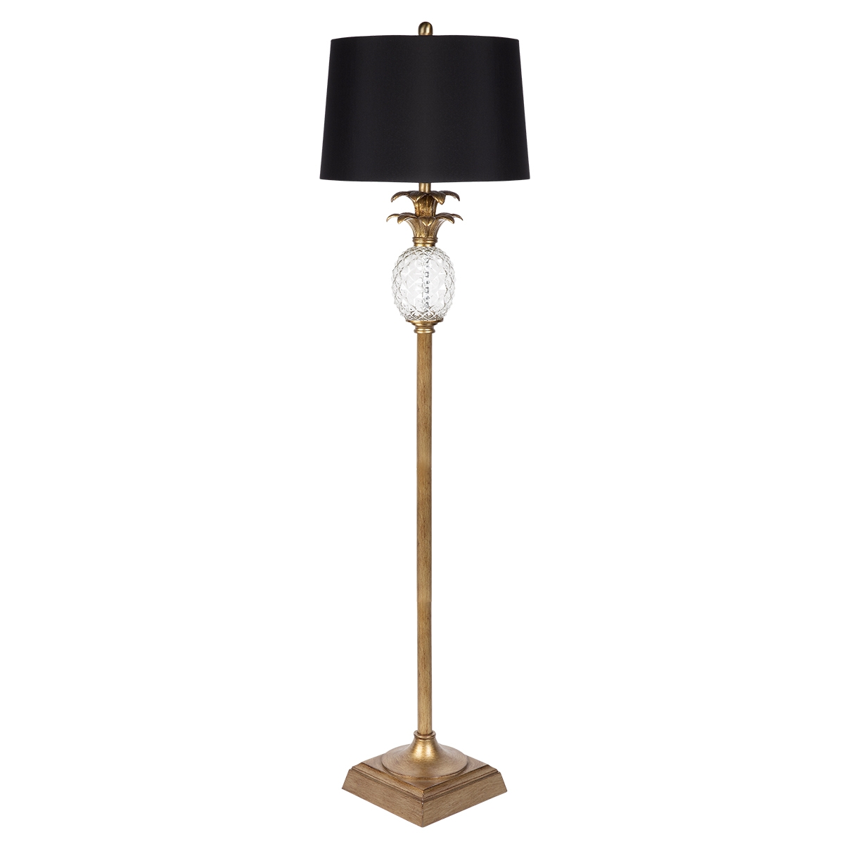 CAFE LIGHTING Langley Floor Lamp - Antique Gold