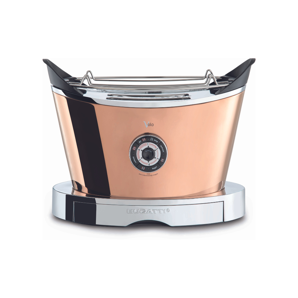 BUGATTI Volo 2 Slice Toaster - Rose Gold