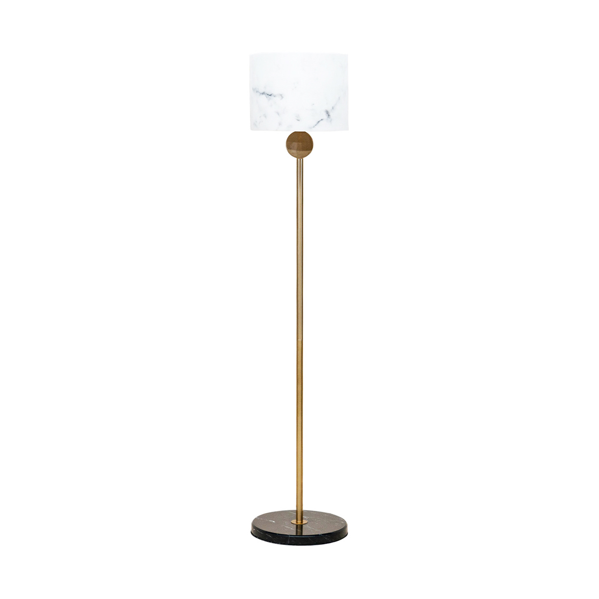 CAFE LIGHTING Saratoga Floor Lamp - Brass