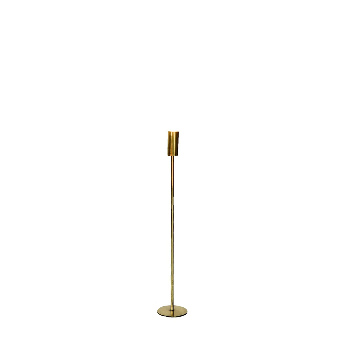 SSH COLLECTION Ava 70cm Tall Single Candle Stand - Brass