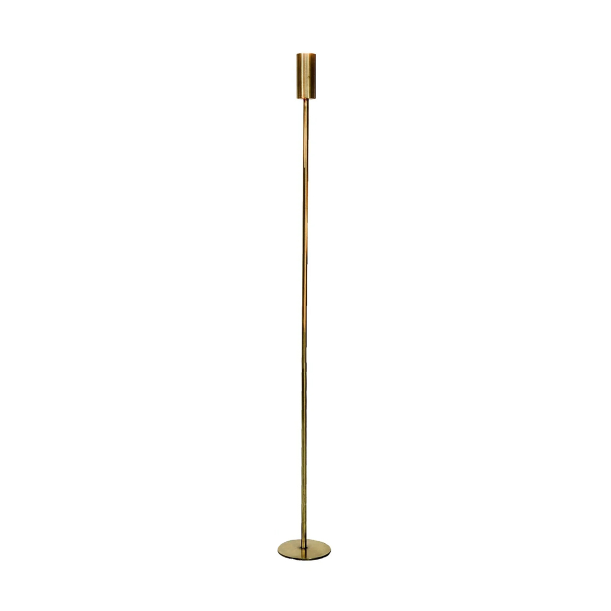 SSH COLLECTION Ava 110cm Tall Single Candle Stand - Brass