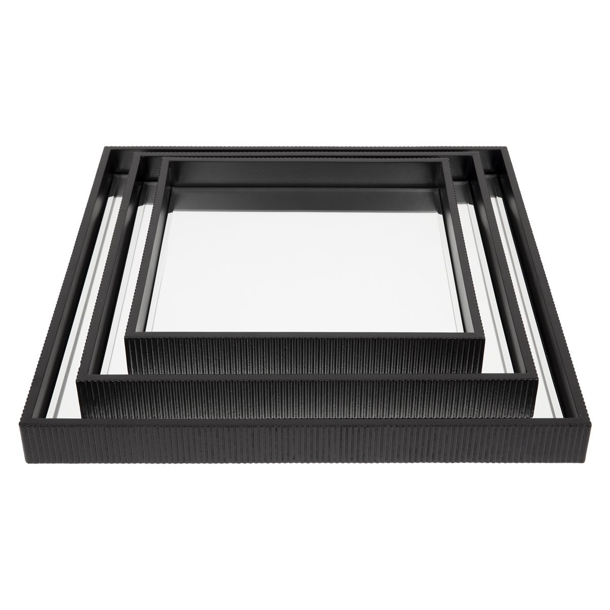 Set of 3 CAFE LIGHTING Miles Mirrored Trays