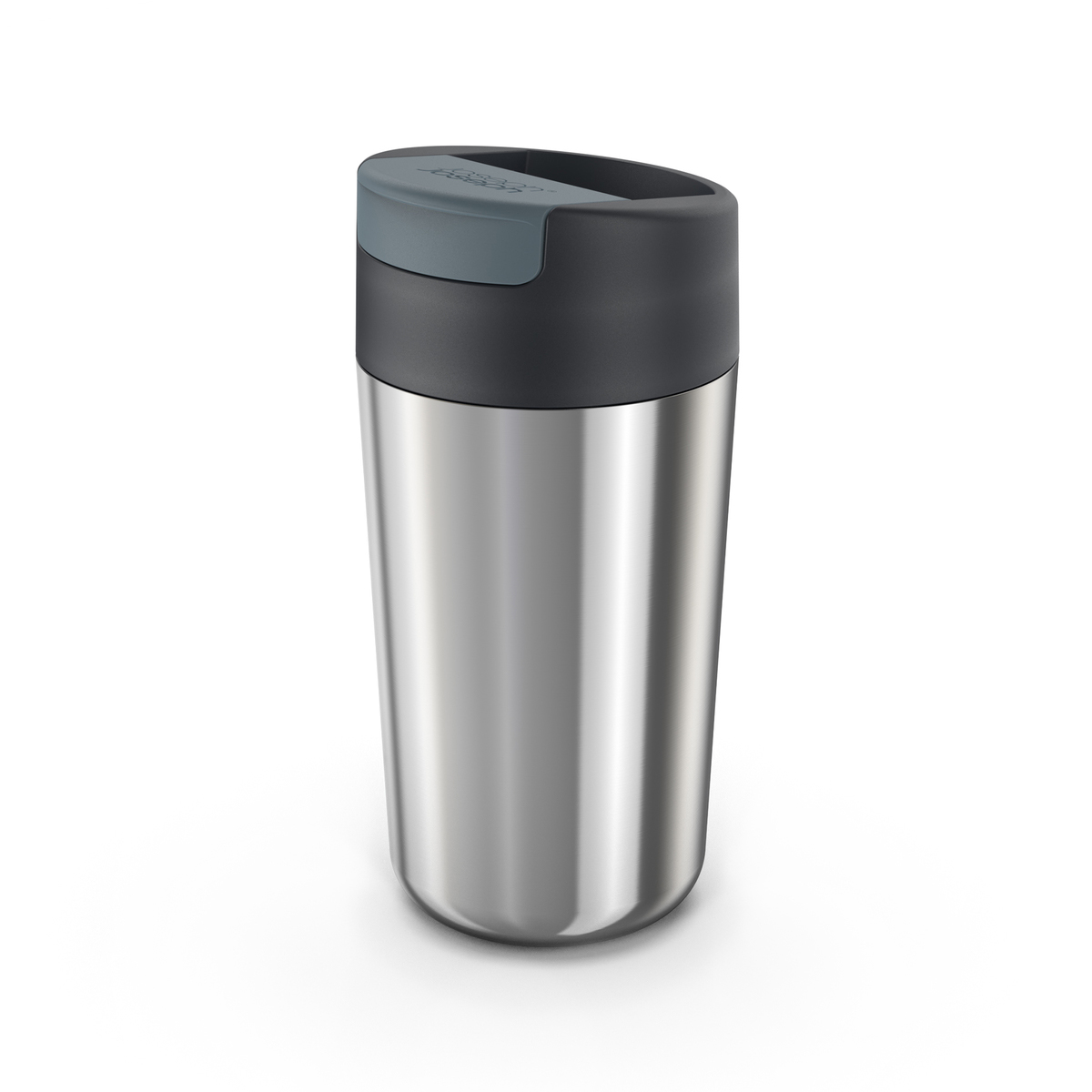 JOSEPH JOSEPH Sipp 454ml Large Steel Travel Mug - Grey