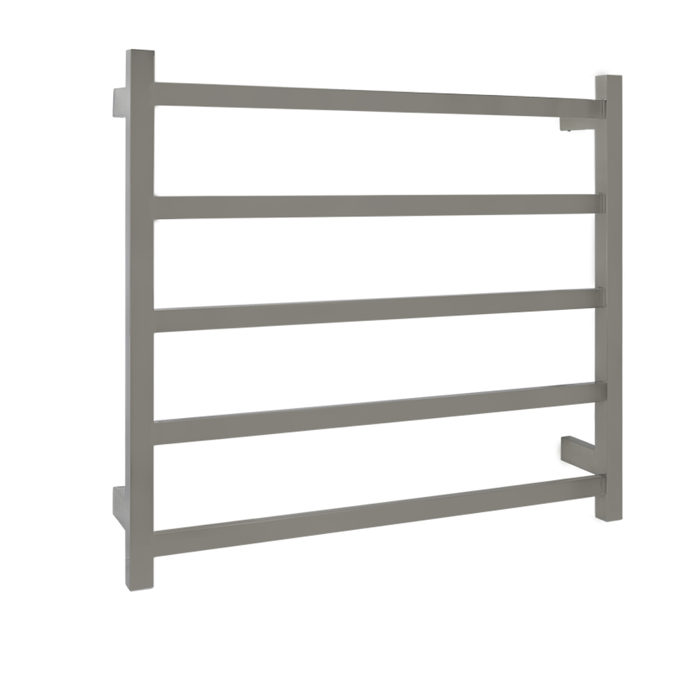 AGUZZO Ezy Fit Dual Wired Flat Tube Heated Towel Rail 75 x 70cm - Polished SS