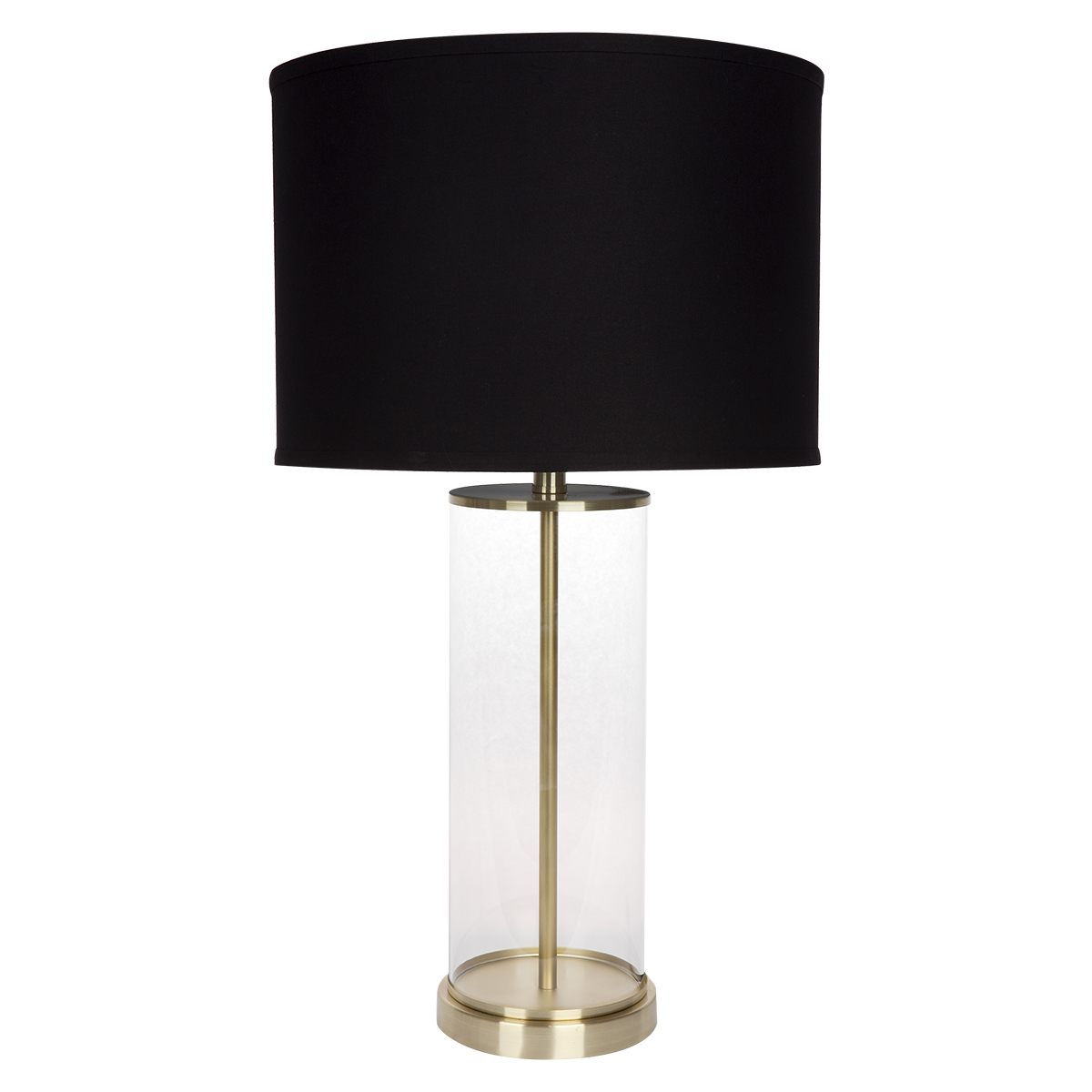 CAFE LIGHTING Left Bank Table Lamp - Brass with Black Shade