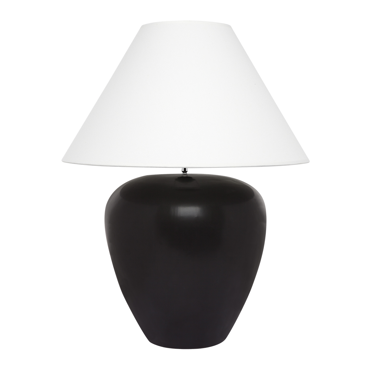 CAFE LIGHTING Picasso Table Lamp - Black with White Shade