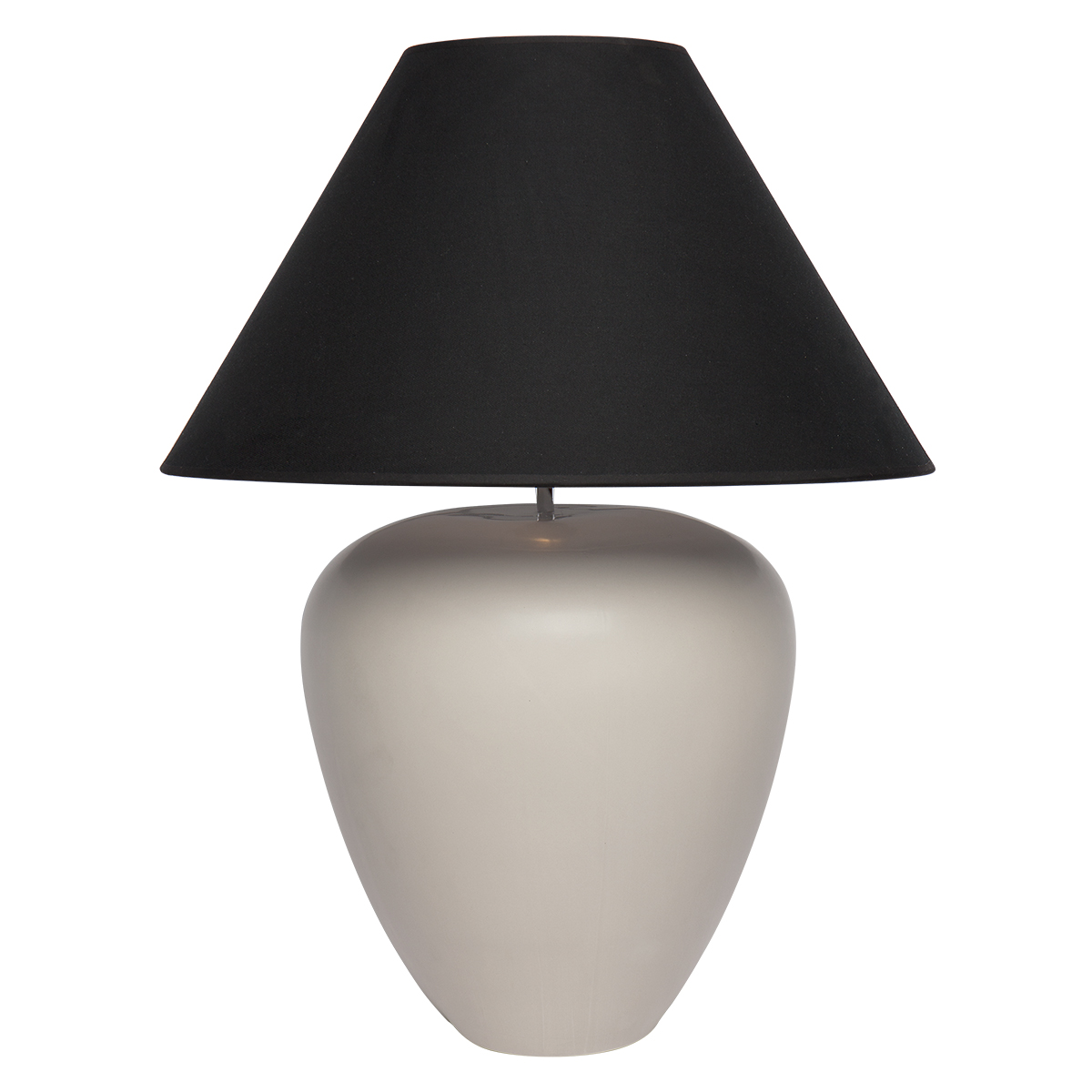 CAFE LIGHTING Picasso Table Lamp - Natural with Black Shade