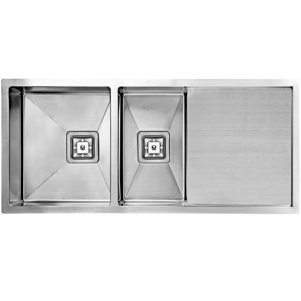 SWEDIA Dromma Kitchen Sink 1000mm 1 + 1/2 Bowl with Drainer - 1.5mm Stainless Steel