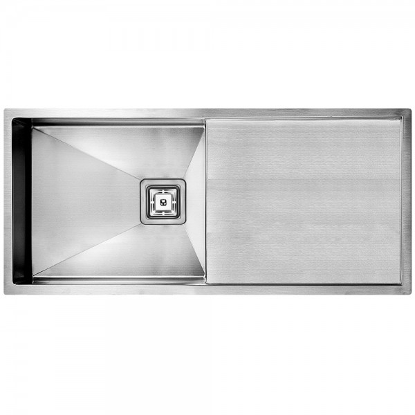 SWEDIA Dromma Kitchen Sink with Single Bowl and Drainer - 1.5mm Stainless Steel