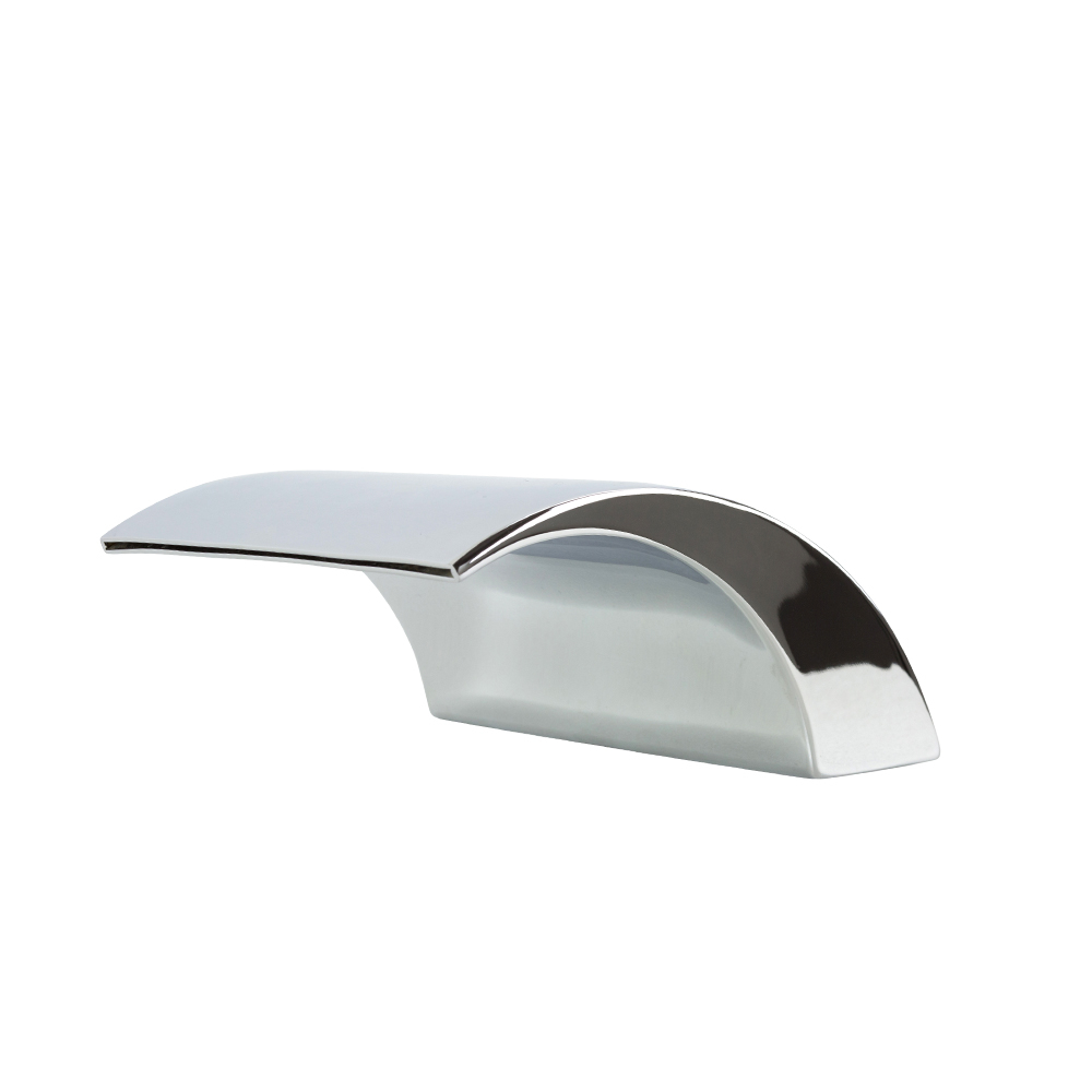 VALE Symphony Hob Mounted Waterfall Spout - Polished Stainless Steel