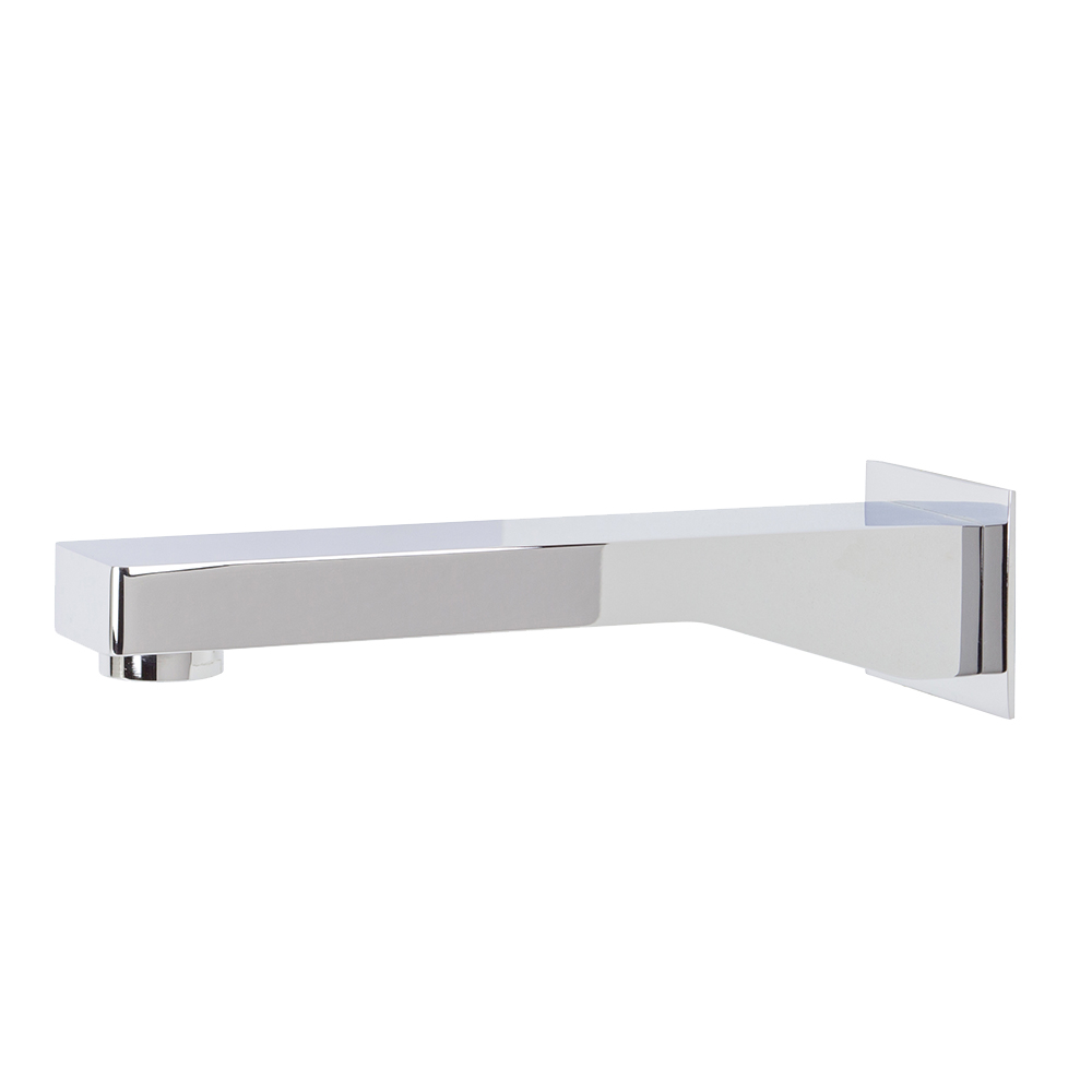 VALE Brighton Wall Mounted Square Bath Spout - Chrome