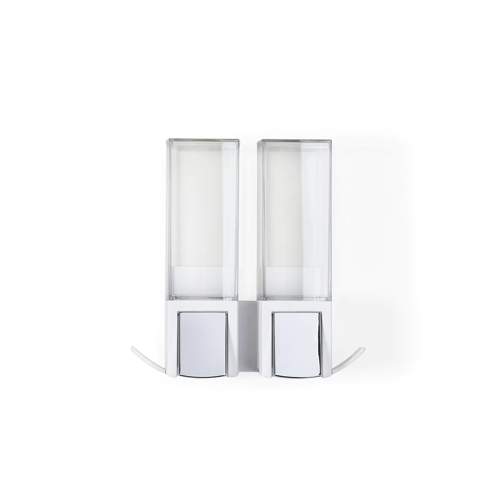 BETTER LIVING Clever 2 x 500ml Shower Dispenser Double - Matte White