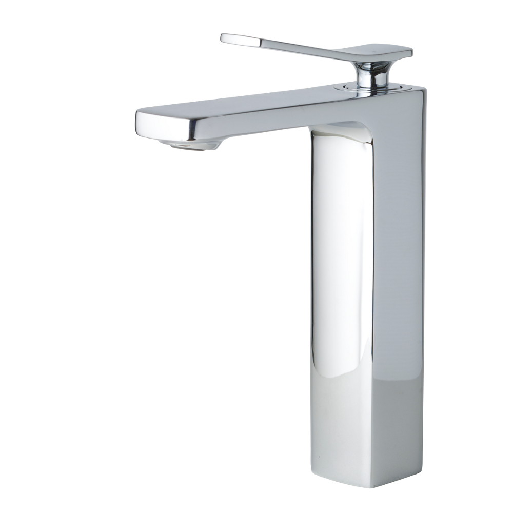 AGUZZO Cortina Tall Single Lever Basin Mixer Tap - Polished Chrome