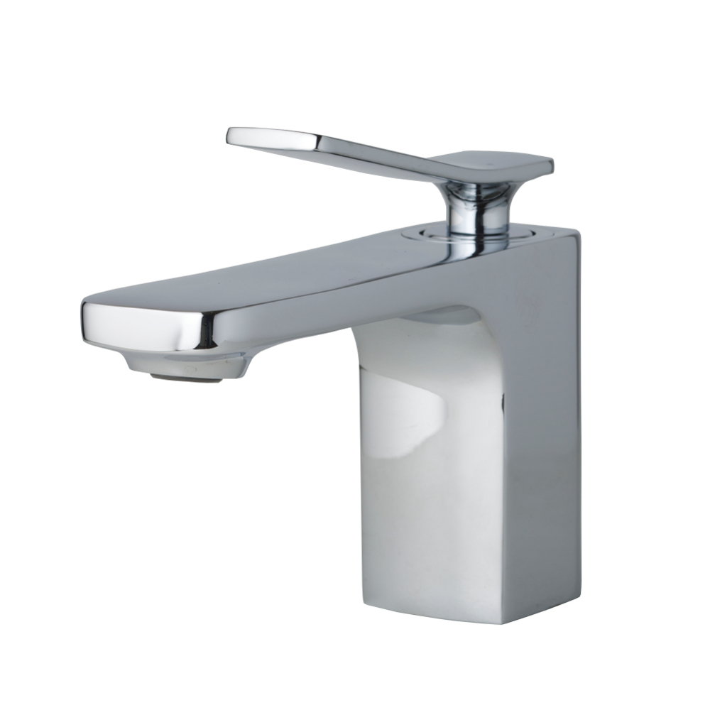 AGUZZO Cortina Single Lever Basin Mixer Tap - Polished Chrome