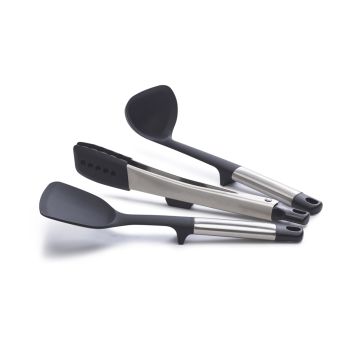 JOSEPH JOSEPH Elevate Fusion 3 Piece Silicone Utensil Set with Storage Stand