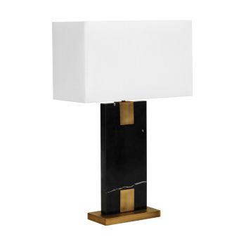 CAFE LIGHTING Nazare Marble Table Lamp - Black