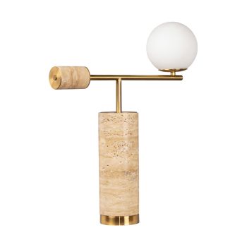 CAFE LIGHTING Zamora Travertine Table Lamp