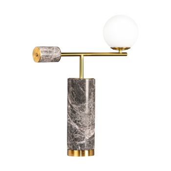 CAFE LIGHTING Zamora Marble Table Lamp - Grey