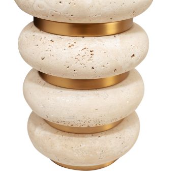 CAFE LIGHTING Juno Travertine Table Lamp