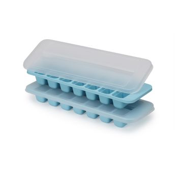 Pack of 2 JOSEPH JOSEPH Flow Easy-fill Blue Ice-cube Trays