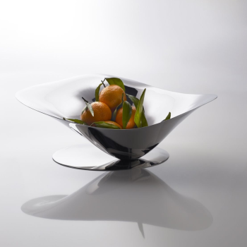 BUGATTI Petalo Fruit Bowl - Inox