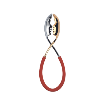 BUGATTI Kiss Salad Tongs - Red/Gold