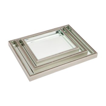 Set of 3 CAFE LIGHTING Zeta Mirror Trays