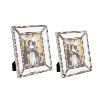 CAFE LIGHTING Zeta Mirror Photo Frame Set