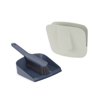 JOSEPH JOSEPH CleanStore Wall-mounted Dustpan & Brush with Dust-shield Storage