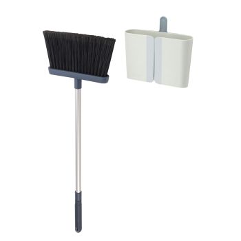 JOSEPH JOSEPH CleanStore Wall-mounted Broom with Dust-shield Storage