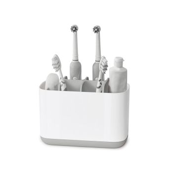 JOSEPH JOSEPH EasyStore Large Toothbrush Caddy - Grey/White