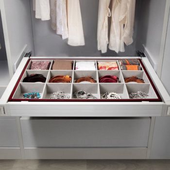 HEUGER Pandora Pull Out Wardrobe Storage Tray - White