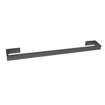 AGUZZO Montangna Stainless Steel Single Towel Rail 600mm - Matte Black