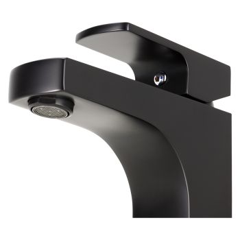 AGUZZO Terrus Single Lever Basin Mixer Tap - Matte Black