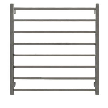 AGUZZO Ezy Fit Dual Wired Square Tube Heated Towel Rail 90 x 92cm - Polished SS