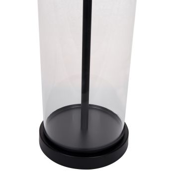 CAFE LIGHTING Left Bank Table Lamp - Black with Black Shade