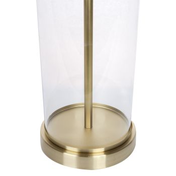 CAFE LIGHTING Left Bank Table Lamp - Brass with Black Shade