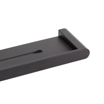 VALE Fluid Stainless Steel Bathroom Shelf - Matte Black