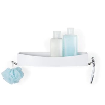 BETTER LIVING Clever Flip Shower Shelf - Matte White