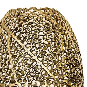 SSH COLLECTION Coral 50cm Tall Vase - Brass