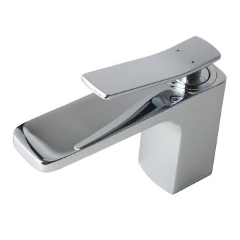 AGUZZO Cortina Single Lever Basin Mixer Tap - Polished Chrome