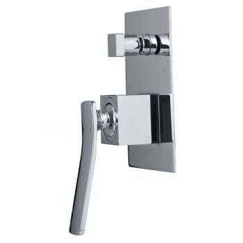 AGUZZO Cortina Wall Mounted Shower Mixer with Diverter - Polished Chrome