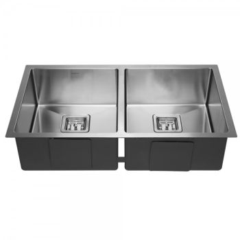 SWEDIA Dante Sink - 800mm Double Bowl - 1.5mm Thick Stainless Steel