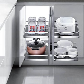 HIGOLD Diamond Show Hand Magic Corner II Pull Out Kitchen Storage (for 90cm Blind Corner)