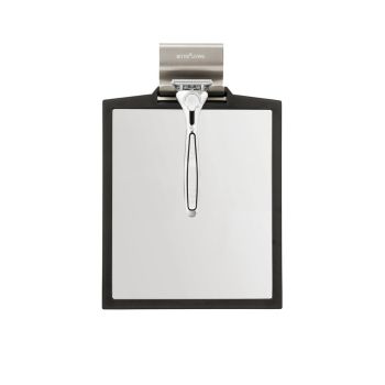 BETTER LIVING Doppio Double Sided (1x & 3x) Shower Mirror - Black 