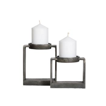 SSH COLLECTION Miles 11.5cm Single Candle Stand - Antique Grey