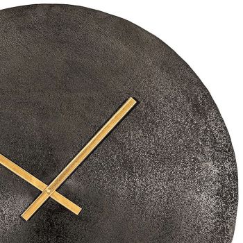 SSH COLLECTION Santos 60cm Wide Round Wall Clock - Antique Black