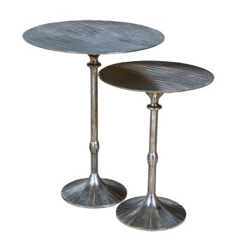 SSH COLLECTION Chizzel 39.5cm Wide Side Table - Antique Nickel