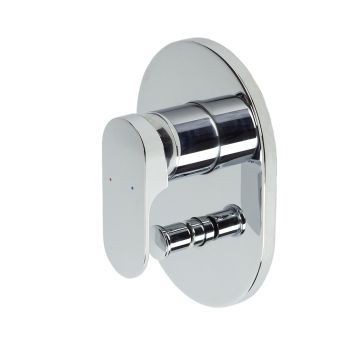 VALE Symphony Wall Mounted Bath and Shower Mixer with Diverter - Chrome